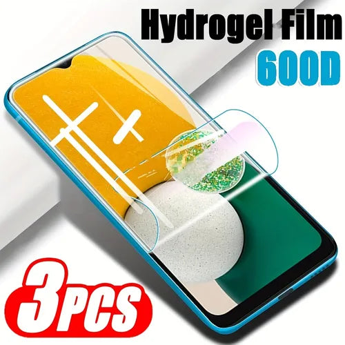 3pcs Hydrogel Film Screen Protector For OPPO A58 5G/A58X /78 5G /A97 5G/A97/A77 5G/A77/A77S/A17/A17K/A1K