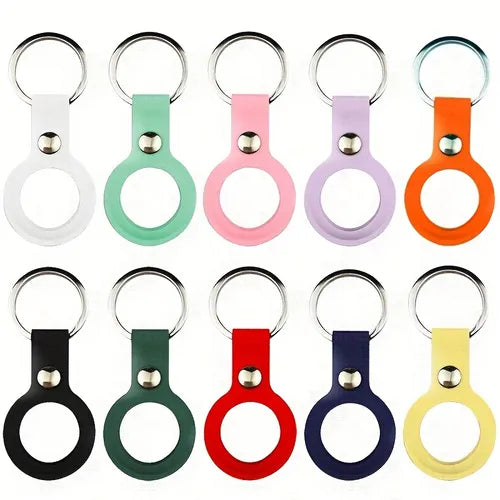 Silicone Case For Airtag Tracker Location Protector For Airtags Keychain Smart Accessory