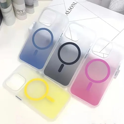 Cool Gradient Frosted Transparent Phone Case For 13/14 Black,13/14Pro Black,13/14Promax Black,13/14yellow,13/14Pro Yellow,13/14Promax Yellow,13/14 Pink,13/14Pro Pink,13/14Promax Pink,13/14blue,13/14Pro Blue,13/14Promax Blue