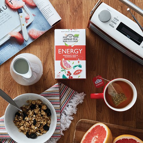 Ahmad Grapefruit, Mate & Guarana Seed "Energy" Infusion 20 teabags