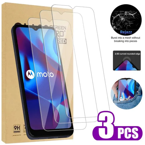 3PCS 9H Tempered Screen Protector For Motorola MOTO G52/G82/G50 4G/G22/EDGE 2022/ G STYLUS 4G 2022/ G STYLUS 5G 2021/G STYLUS 5G 2022/G 5G 2022/G PURE/G PWOER 2022/EDGE 30/EDGE 30 PRO/EDGE 20 LITE Gift For Birthday/Valentines/Easter/Boy/Girlfriends