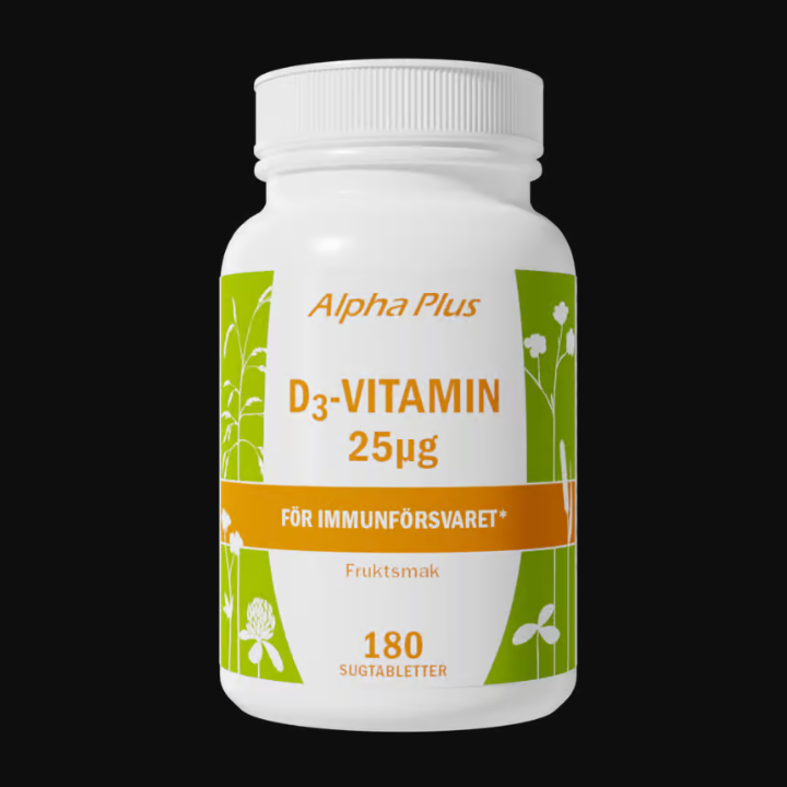 Alpha Plus D3-Vitamin 25µg 180 lozenges