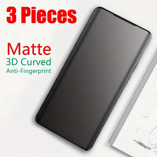 [3 Pieces] Soft Hydrogel Frosted Texture For Samsung Galaxy S21FE S21 Plus Ultra S21Plus S21Ultra [anti-fingerprint] [anti-perspiration] Matte Games Screen Protector Film