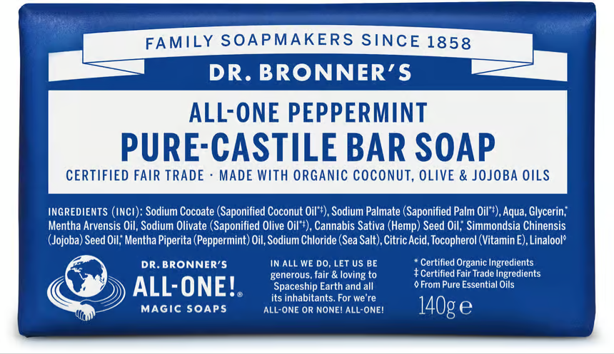 Dr. Bronner's 薄荷皂 ​​140 克