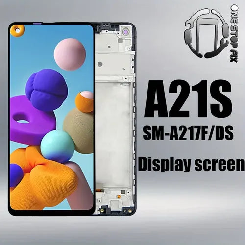 A21s استبدال الشاشة مناسبة لسامسونج غالاكسي A21s A217 A217F LCD محول الأرقام بشاشة تعمل بلمس SM-A217F/DS شاشة الكريستال السائل استبدال أجزاء