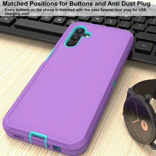مناسبة لهاتف Samsung A13 Three Anti Mobile Phone Case ثلاثة في واحد روبوت مضاد للسقوط هدية لعيد الميلاد / عيد الفصح / يوم الرئيس / الصبي / الصديقات