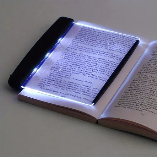 1pc LED Reading Light, Flat Book Light Page Book Light For Reading In Bed At Night, Eyes Protect, Clear LED Book Full Page Light Illuminator Panel, Light Wedge Book Light Panel For Night Reading