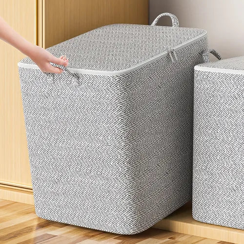 1pc Clothes Quilts Storage Bag, Gray Arrows, Large Capacity Moving Packaging Bags, Luggage Bags