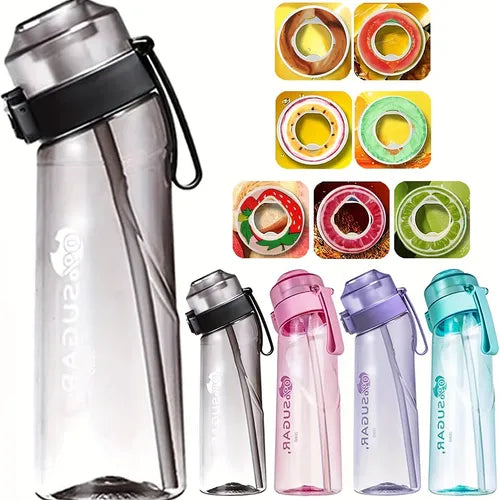 1pc, Water Bottle With Favor Pods, Fruit Fragrance Water Cups, Scented Drinking Cups, Summer Drinkware, Travel Accessories, Home Kitchen Items, Birthday Gifts