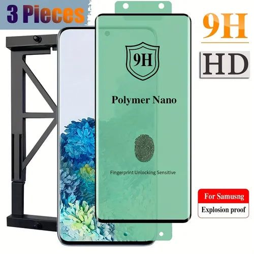 [3 Pieces] Full Cover HD Film [Easy Installation Kit] For Samsung Galaxy Note 10 20 Plus Ultra HD Clear Soft Ceramic Full Glue Screen Protector