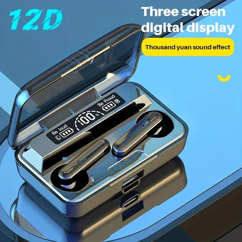 2023 NEW High Sound Quality Wireless Headphones With Digital Power Display Wireless Earbuds Binaural Sports Wireless Earbuds In-ear Wireless Earphones High Quality High-end Emergency Power Bank For Men And Women Noise Canceling Gift