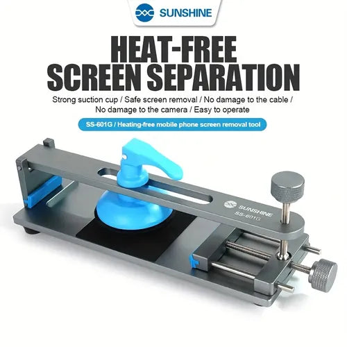 1pc Sunshine SS-601G Universal LCD Screen Repair Separator Free Heating Fixture IOS Android Clamping Screen Back Cover Removal?Heating Free Phone Screen Splitter Disassembly Clamp Repair Tool