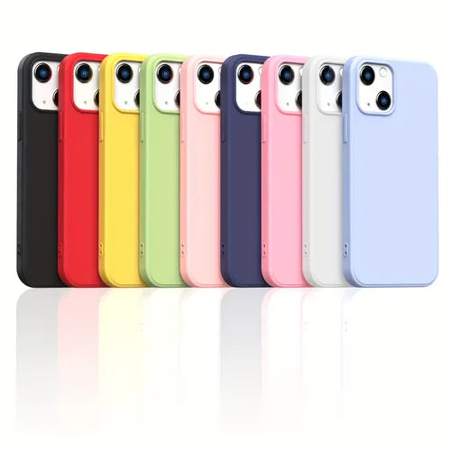 TPU Soft Silicone Protective Case, Shockproof Flexible Rubber Protective Case For IPhone 13  - [ 9 Colors]