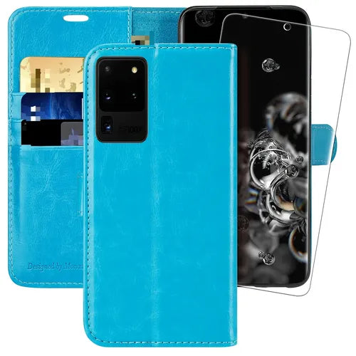 For S20 Ultra Case S20 Ultra Wallet Case Leather Flip Cover Card Holder Magnetic Closure Shockproof Phone Cover For Samsung Galaxy S20 Ultra