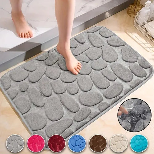 1pc Bath Rugs, Bathroom Floor Mat, Memory Foam Bathmat Non Slip, Washable Carpet