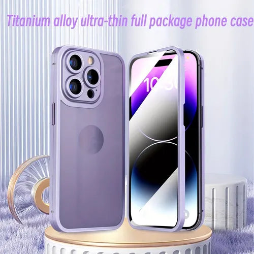 Integrated Titanium Alloy Phone Case With Shell Film, Suitable For IPhone 14 Pro Phone Case