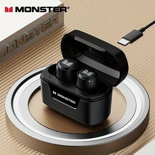 100% جديد وأصلي Monster XKT05 TWS لاسلكي HIFI صوت رياضي موسيقى مع سماعات ميكروفون