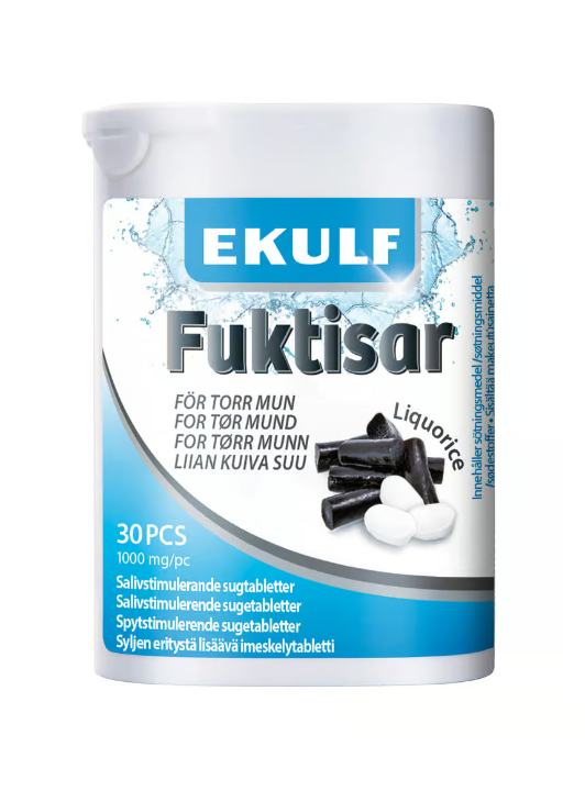 EKULF Fuktisar Liquorice 30 lozenges