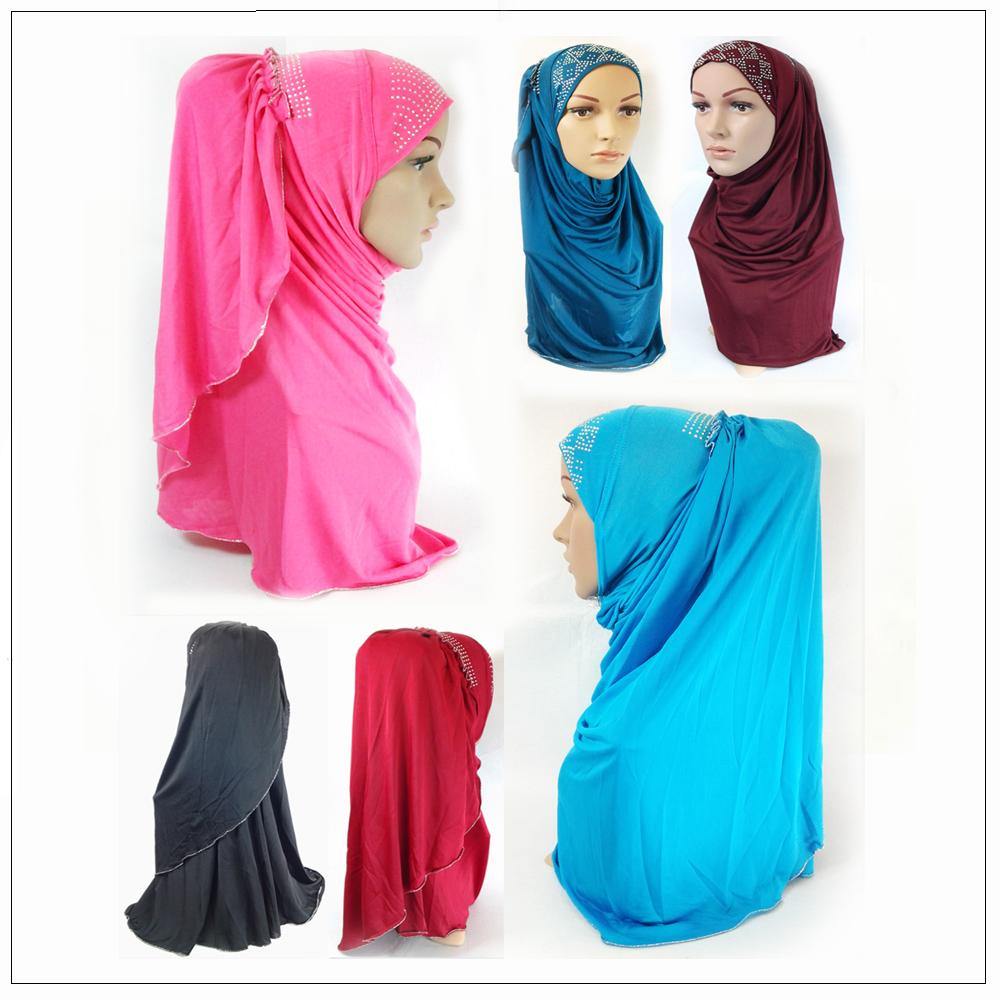 Натягивающий легкий мусульманский хиджаб модный исламский шарф из вискозы ледяной шелк MLl061
