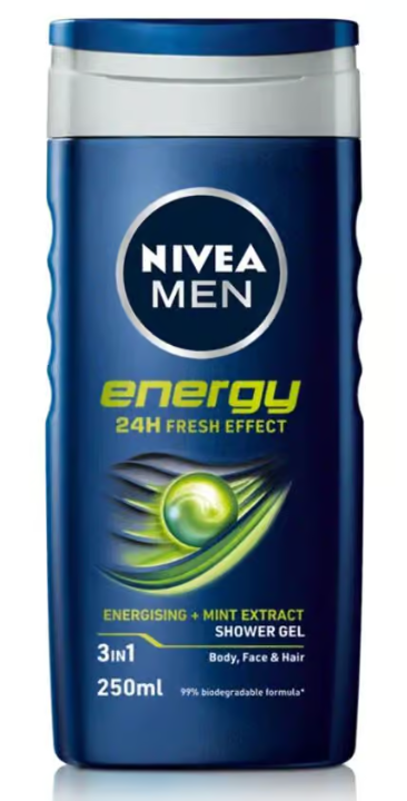 NIVEA MEN Shower Gel Energy 250 ml