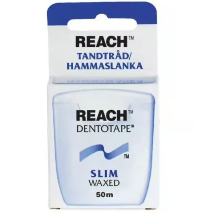 Dentotape Slim Waxed Dental Floss 50 m