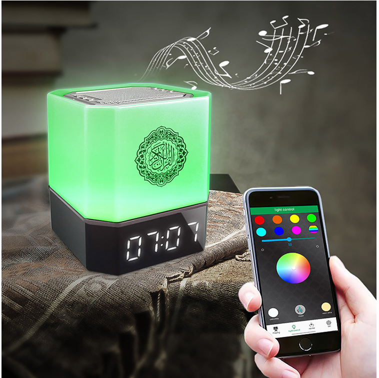 Quran Speakers | Touch LED Light | Clock Azan Set