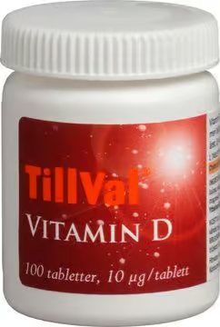 TillVal 10 µg vitamin D 100 tablets